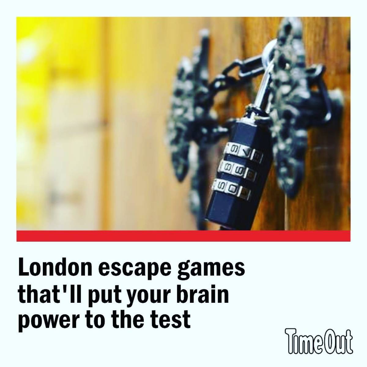 TimeOut: London's Best Escape Room!