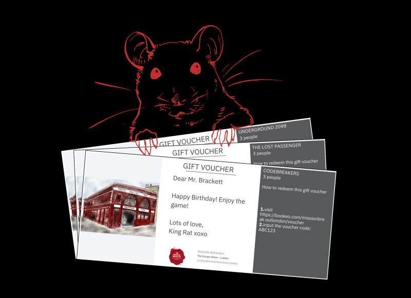 escape room gift voucher